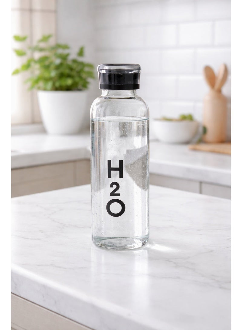 زجاجة مياه زجاج 750 ملي متعددة الألوان - Image 1